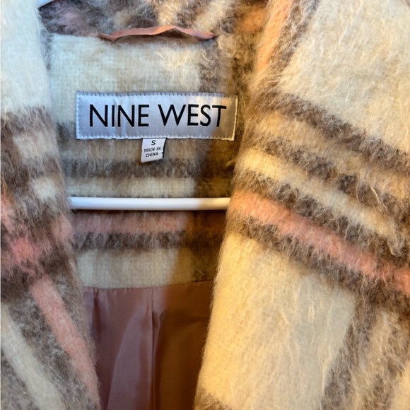 Nine West Modern Shawl Collar Double Breasted Coat - Picture 7 of 7